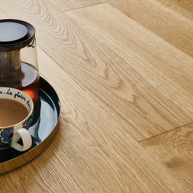 Malaren 14mm Lacquered Engineered Wood Flooring -Bright Oak