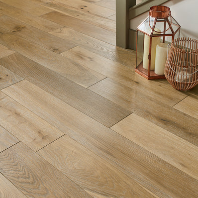 Garda 14mm Lacquered Engineered Wood Flooring - Rustic French Oak