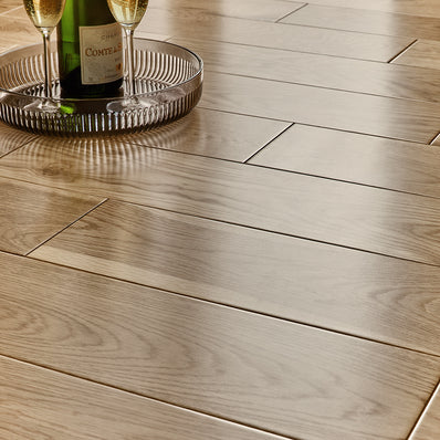 Garda 14mm Lacquered Engineered Wood Flooring - Natural French Oak