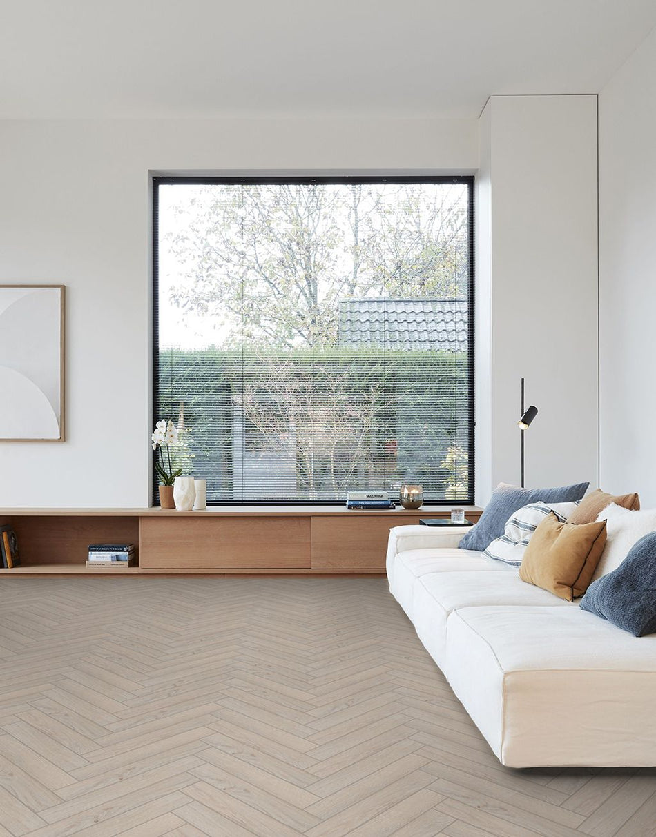 Berry Alloc Thirlmere Herringbone 8mm Laminate Flooring - Golden Spruce