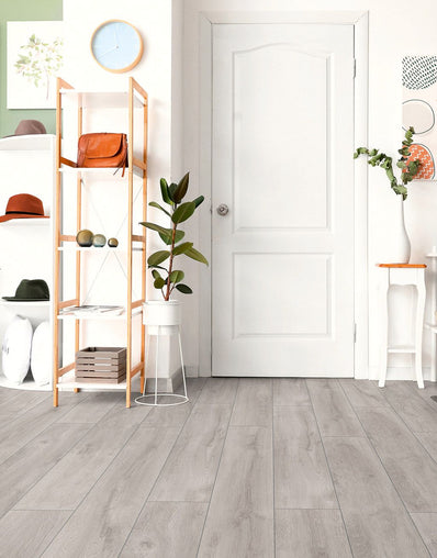 Kronotex Derwent 8mm Laminate Flooring - Authentic Grey