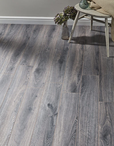 Kronotex Elter Narrow 10mm Laminate Flooring - Grey Portside Oak