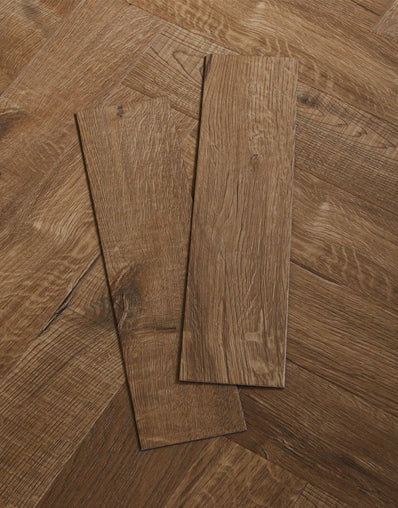 Asenso Signature Herringbone - Rich Toffee Oak