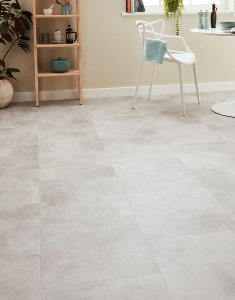 Asenso Azure Square Tile - Silver Moon