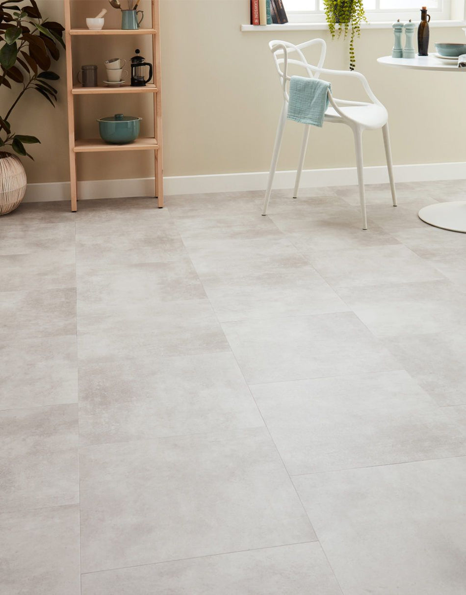 Asenso Azure Square Tile - Silver Moon