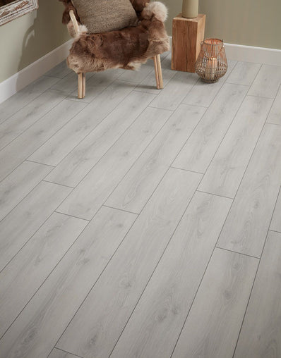 Grisedale 8mm Laminate Flooring - Light Grey