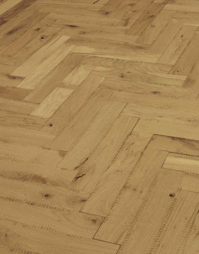 Maggiore 21mm Solid Wood Parquet Flooring - Unfinished Rustic Oak