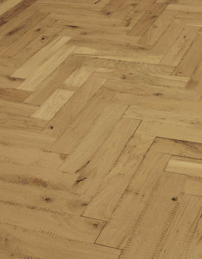 Maggiore 21mm Solid Wood Parquet Flooring - Unfinished Rustic Oak