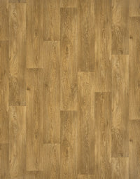 Gable 2.3m Cushioned Roll Vinyl Flooring - Rich Oak Plank