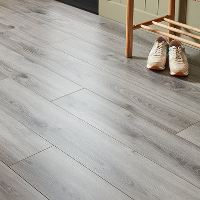 Kronotex Windimere 8mm Laminate Flooring - Millenium Grey Oak