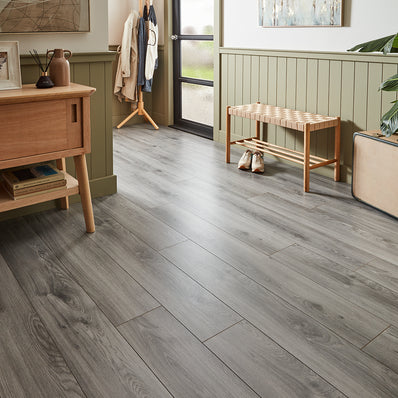 Kronotex Windimere 8mm Laminate Flooring - Millenium Grey Oak