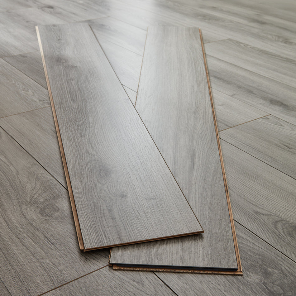 Kronotex Windimere 8mm Laminate Flooring - Millenium Grey Oak