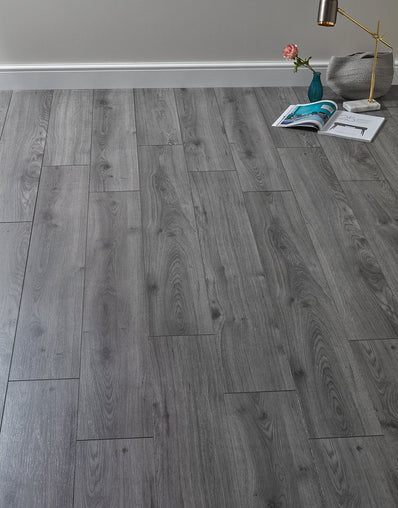 Kronotex Windimere 8mm Laminate Flooring - Millenium Grey Oak