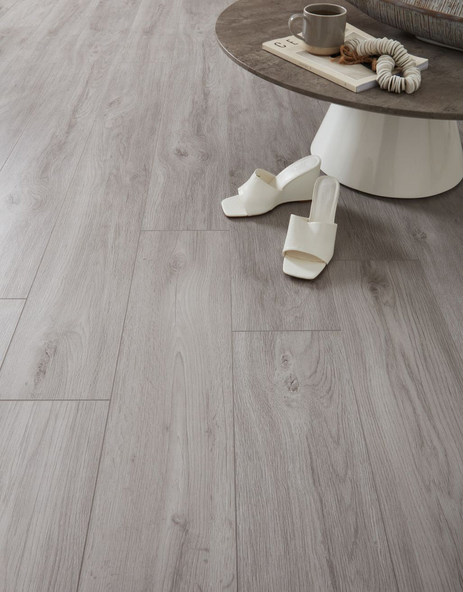 Kronotex Derwent 8mm Laminate Flooring - Authentic Grey