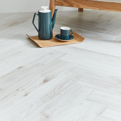 Kronotex Grasmere Herringbone 8mm Laminate Flooring - Parisian Oak-SAMPLE