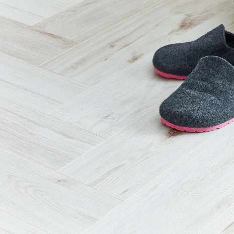 Kronotex Grasmere Herringbone 8mm Laminate Flooring - Parisian Oak-SAMPLE