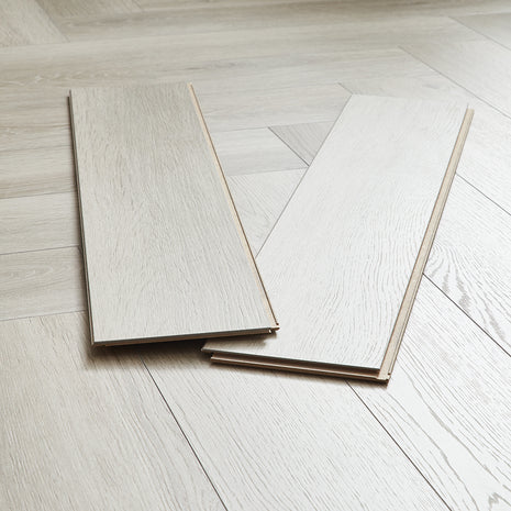 Kronotex Grasmere Herringbone 8mm Laminate Flooring - Orchard Oak