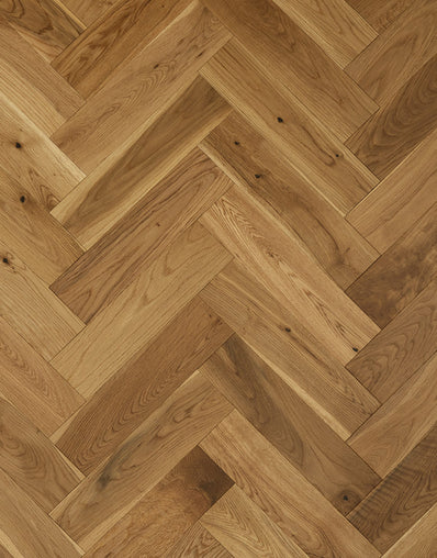 Black Friday - 20mm Lacquered Herringbone Engineered Wood Flooring - Honey Oak