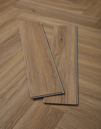 Rigid Core SPC Herringbone - Horizon Oak Herringbone
