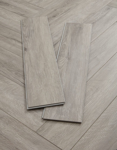 SPC Herringbone - Boulevard Grey Herringbone Rigid Core SPC