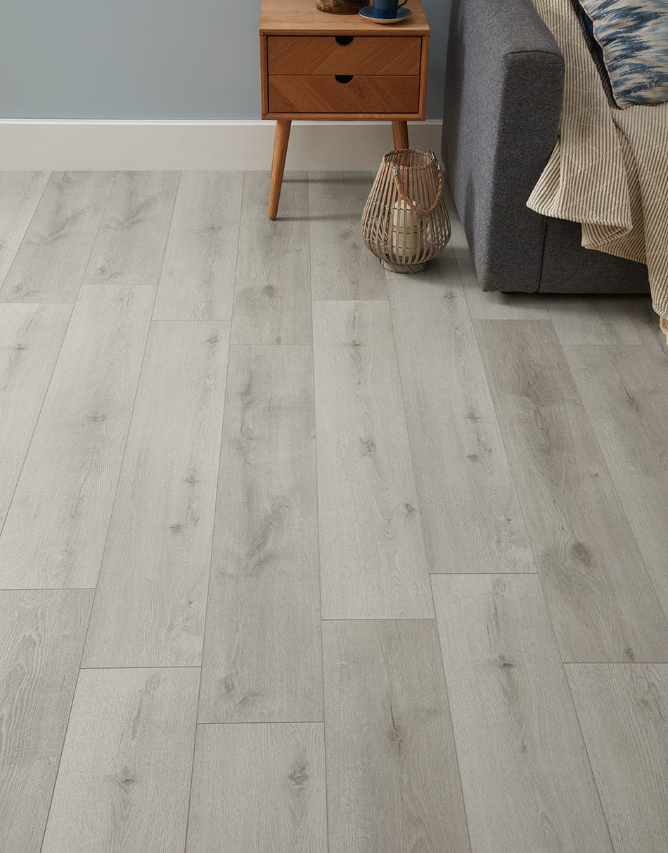 Ravello Lunar 12mm Laminate Flooring - Lunar Grey Oak