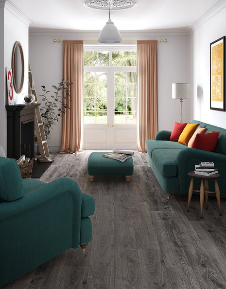 Kronotex Windimere 7mm Laminate Flooring - Millenium Grey Oak-SAMPLE