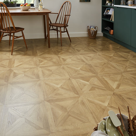 Faus Seathwaite 8mm Laminate Waterproof Parquet Flooring - Classic Oak-SAMPLE