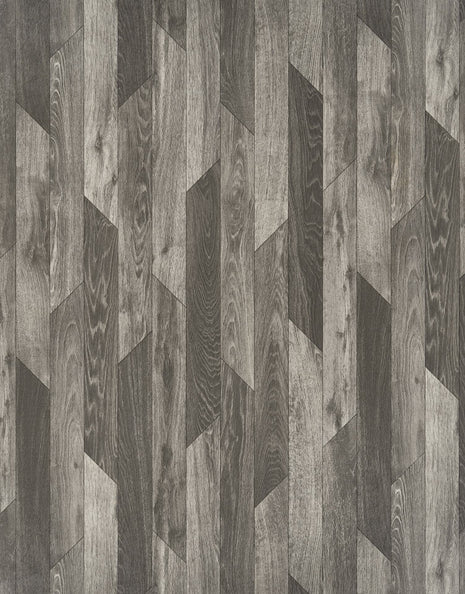 Gable 2.3m Cushioned Roll Vinyl Flooring  - Ivy Staggered Oak