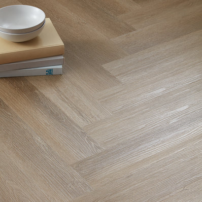 Scafell 5.2mm SPC Herringbone Flooring - Herringbone Ash Brown