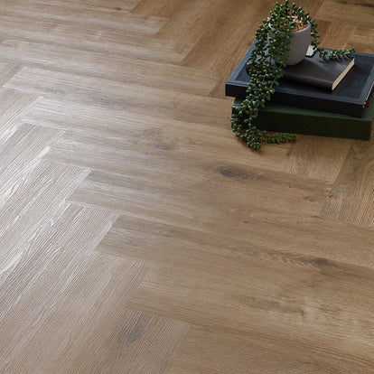 Scafell 5.2mm SPC Herringbone Flooring - Herringbone French Oak