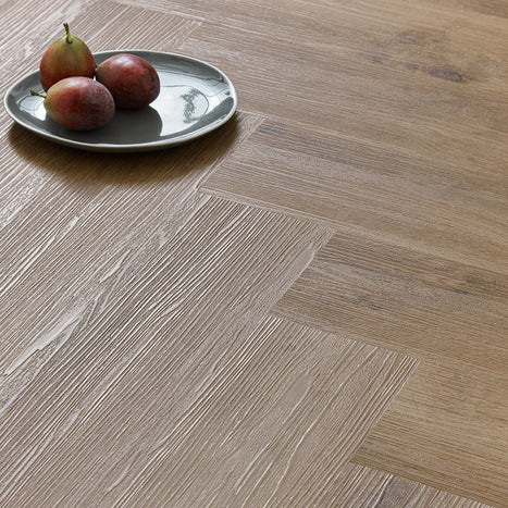 Scafell 5.2mm SPC Herringbone Flooring - Herringbone French Oak