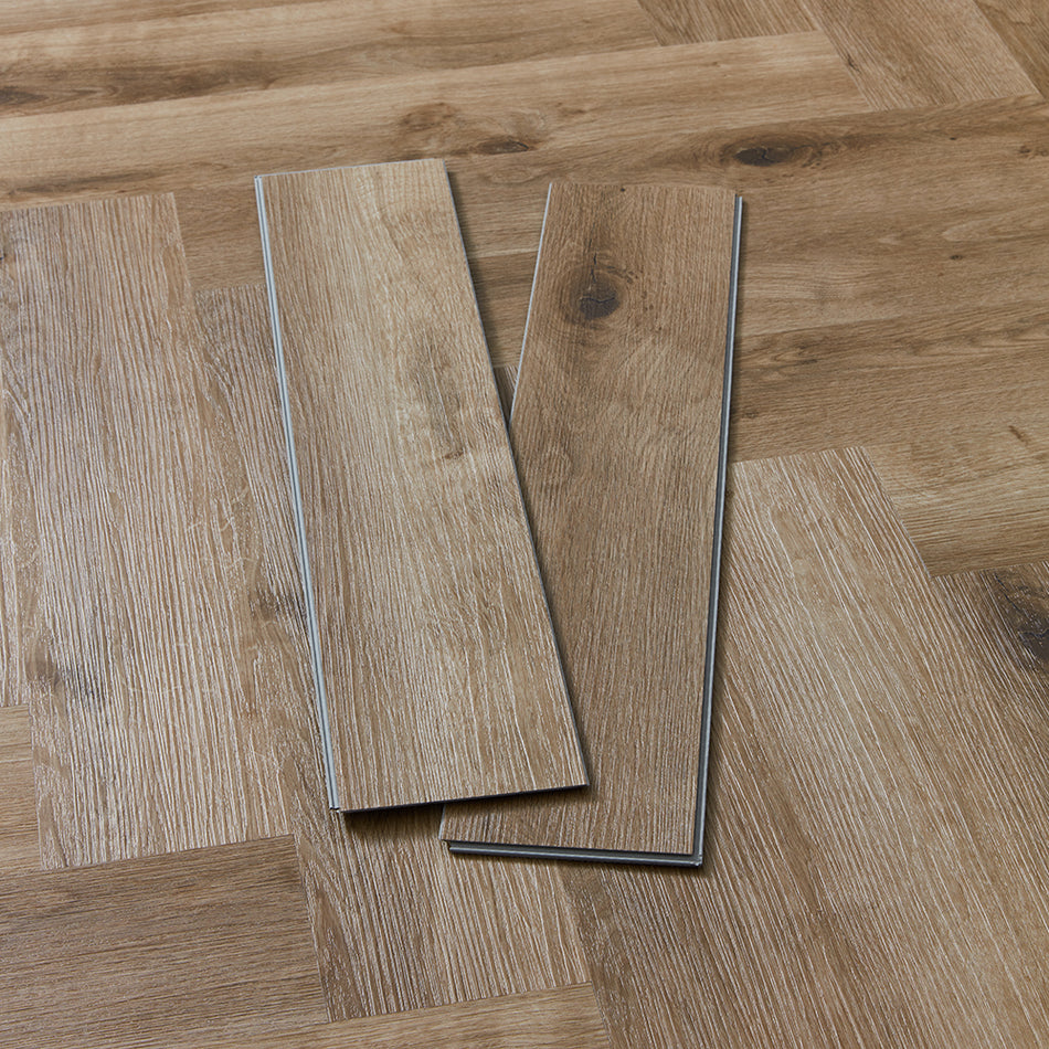 Scafell 5.2mm SPC Herringbone Flooring - Herringbone French Oak
