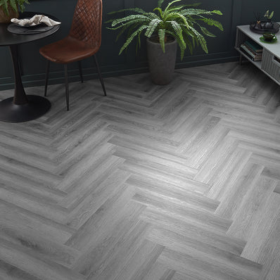 Scafell 5.2mm SPC Herringbone Flooring - Millenium Oak