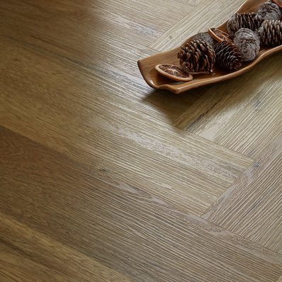 Scafell 5.2mm SPC Herringbone Flooring  -  Herringbone Natural Oak