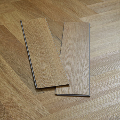 Scafell 5.2mm SPC Herringbone Flooring  -  Herringbone Natural Oak