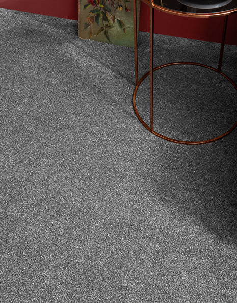 Florence 11mm Hessian Backed Twist Pile Carpet - Classic Grey / 4m