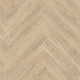 Bowfell 2mm Felt Back Roll Vinyl Flooring - Natural Oak Herringbone
