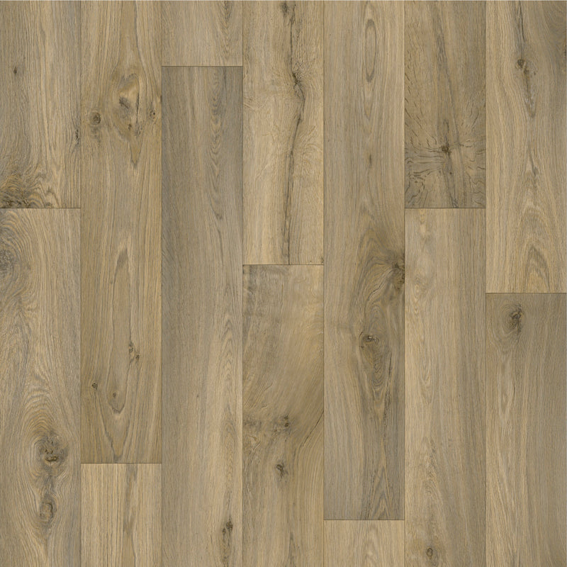 Bowfell 2mm Felt Back Roll Vinyl Flooring - Rustic Oak Plank