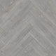 Bowfell 2mm Felt Back Roll Vinyl Flooring - Light Grey Herringbone