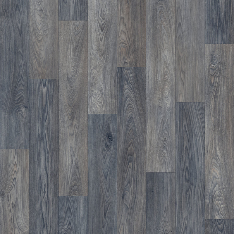 Bowfell 2mm Felt Back Roll Vinyl Flooring - Coffee Oak Plank