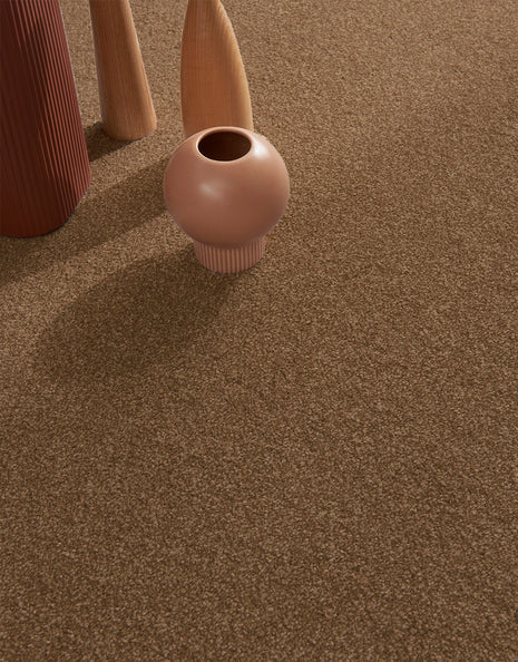 Keswick Dual Backing Backing 14mm Saxony Carpet - Mocha / 4m