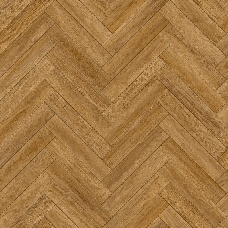 Gable 2.3mm Cushioned Vinyl - Natural Oak Herringbone
