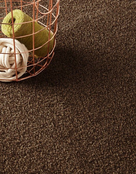 Rydal Felt Backing 9mm Twist Pile Carpet - Chocolate / 4m