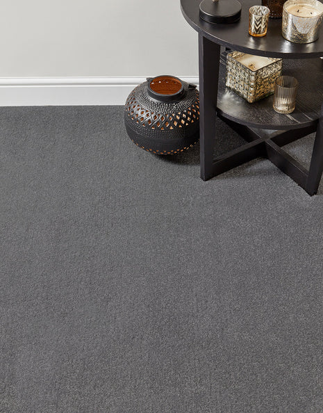 Rydal Felt Backing 9mm Twist Pile Carpet - Pewter / 4m