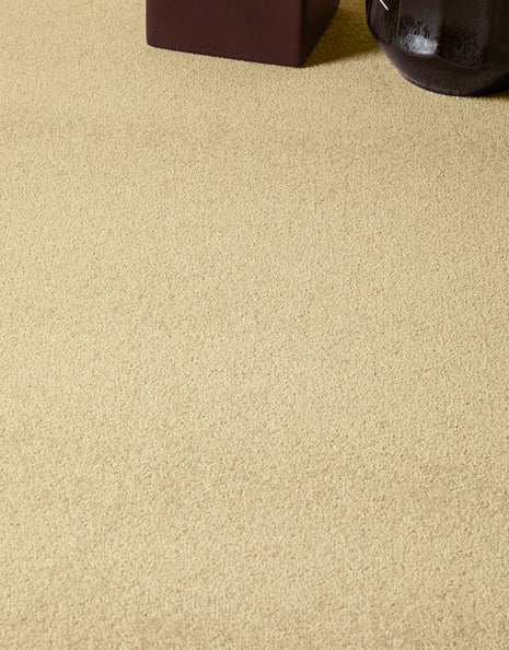 Rydal Felt Backing 9mm Twist Pile Carpet - Vanilla / 4m