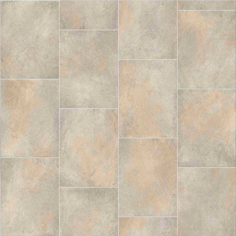 Troutbeck 2.8mm Cushioned Roll Vinyl Flooring - Soft Travertine