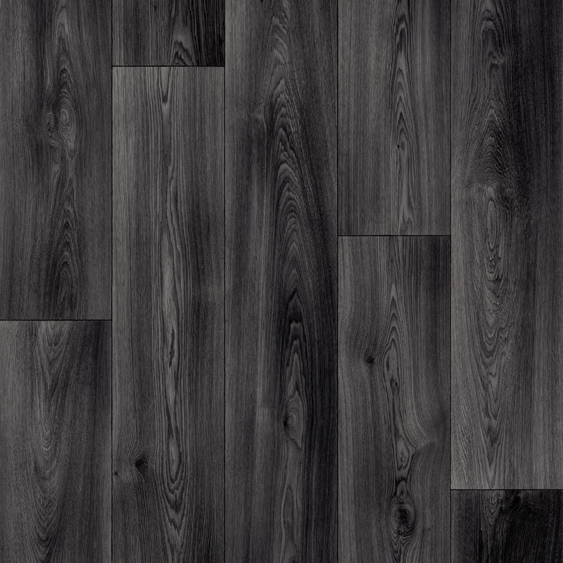 Troutbeck 2.8mm Cushioned Roll Vinyl Flooring - Dark Walnut Plank