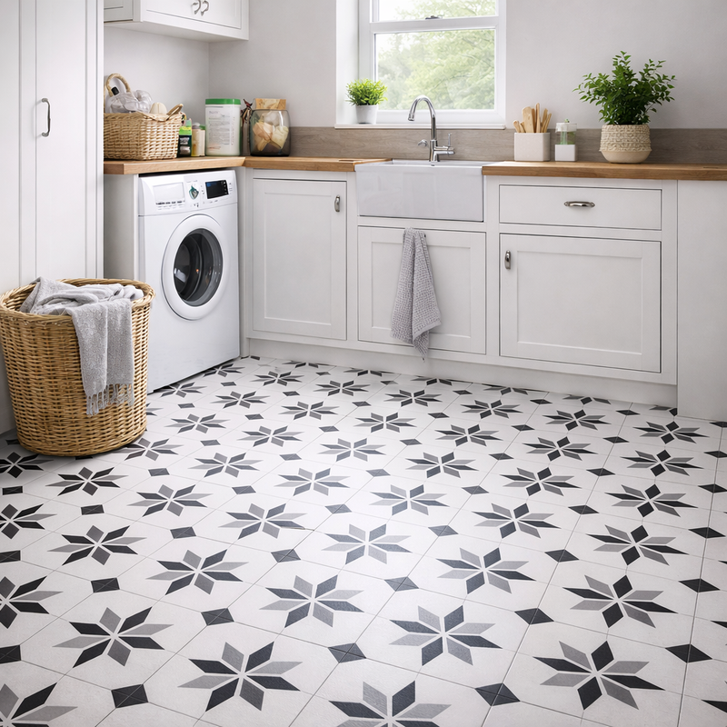 Troutbeck 2.8mm Cushioned Roll Vinyl Flooring  - Victorian Star