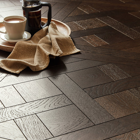 Chateau Oak 15mm Engineerd Wood Versailles Tiles - Mocha Oak