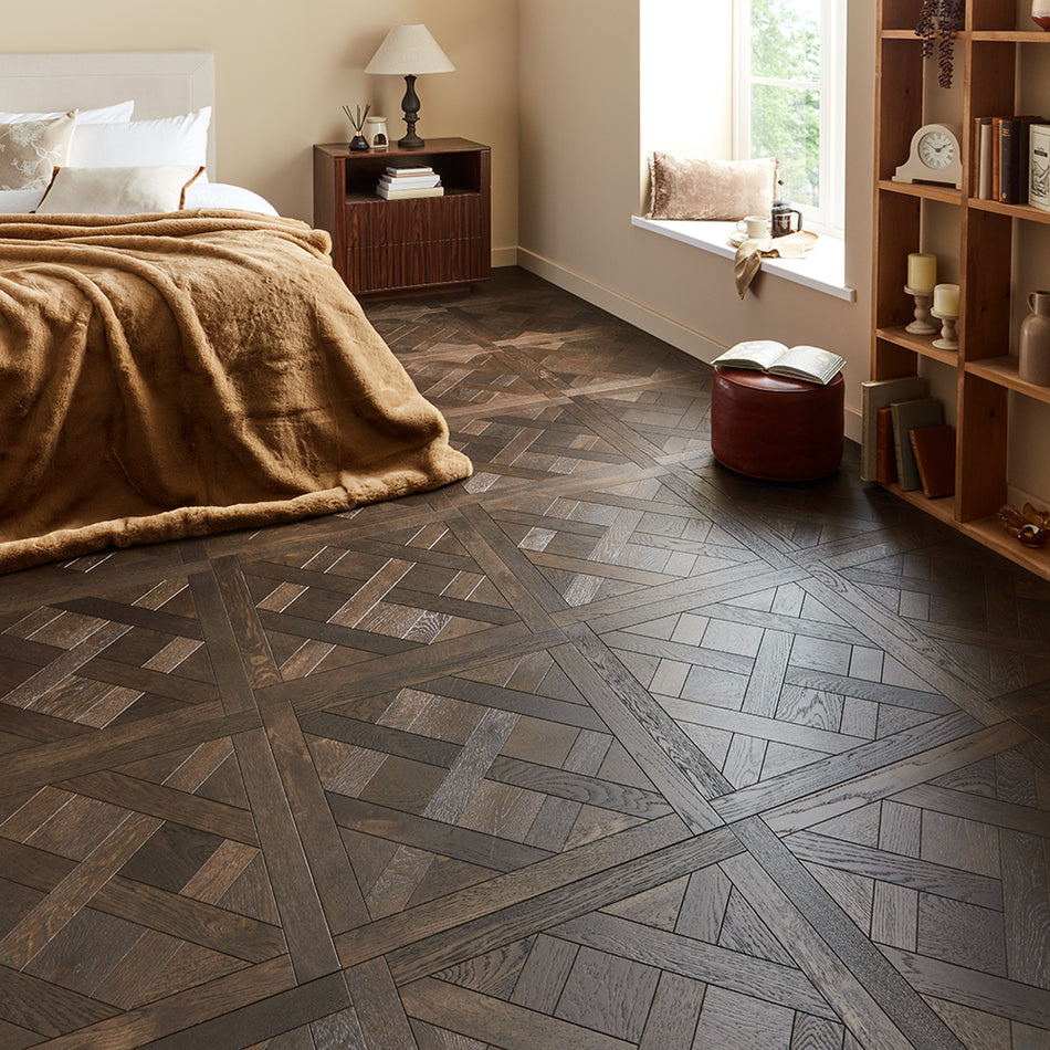 Chateau Oak 15mm Engineerd Wood Versailles Tiles - Mocha Oak